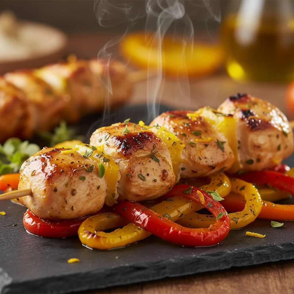 Brocheta de pollo cítrico - Catering Premium Buenos Aires